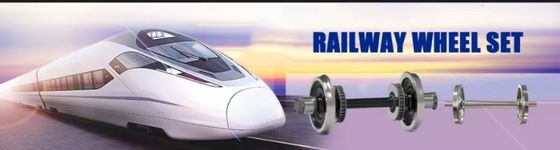 kopen Volledige assemblage gesmeed spoorwielstel met remmen ideaal op de markt online manufacture