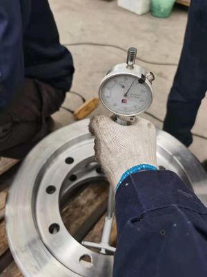 kopen OEM Gesmede Wielen van het Staalspoor, Flens Gegoten Crane Trolley Wheels online manufacture