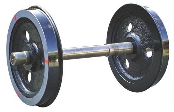 Mining Car Use Railway Wheel Set For 762mm Track Gauge ISO Certificate