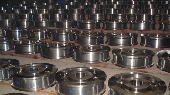 8" Light Duty Steel Rail Wheel Guide Rail Wheel Iron Railway Wheel Steel Forged Rail Wheels