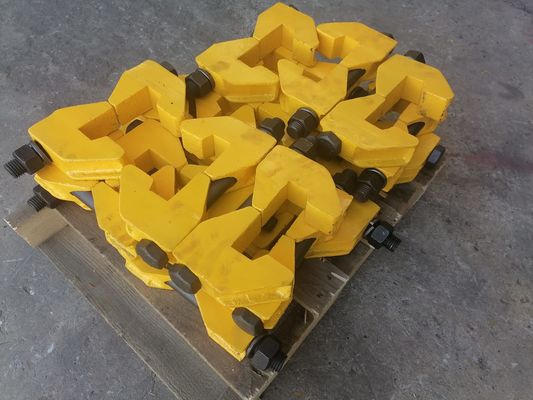 Smeden Rail Klemmen Gesmeed Productie 45 Staal Met Bouten Rail Joint Klem Lassen