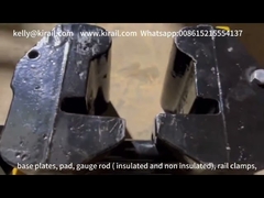 zwarte klemmen voor slagvrij spoor